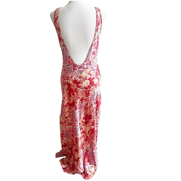 Free People Intimately FP Worth The Wait Floral Slip Maxi Dress Apple Combo Med - Picture 3 of 13